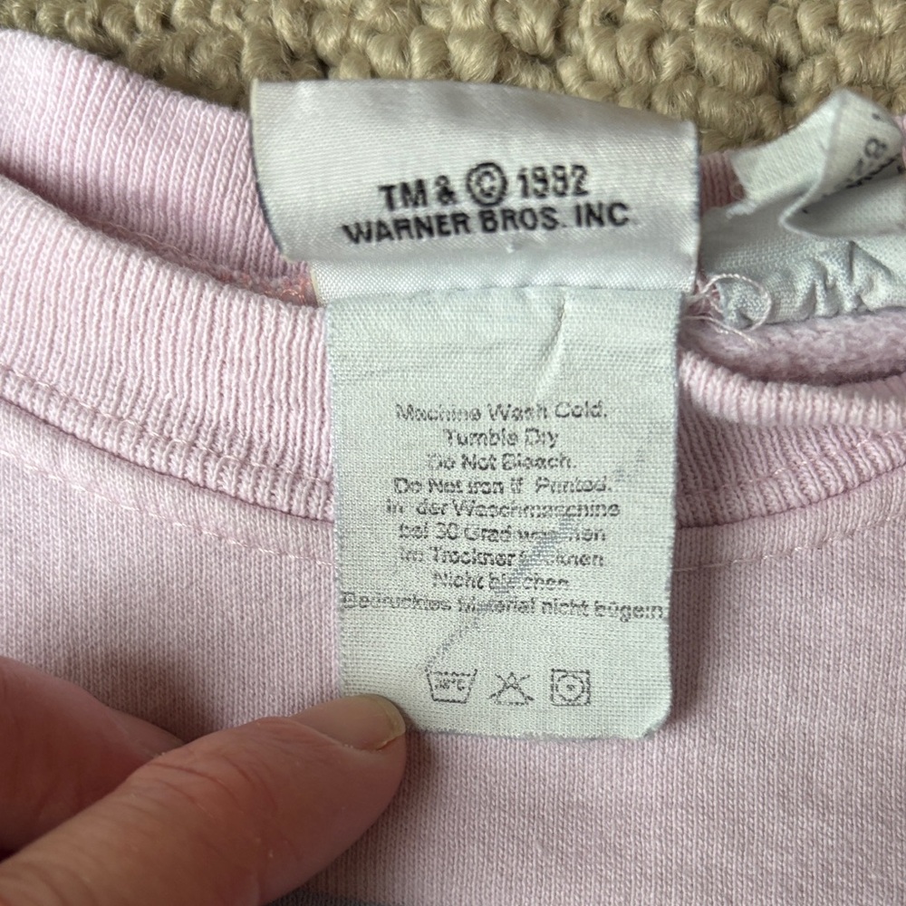 Vintage ACME Kids Pink Graphic Sweatshirt - Picture 3 of 13